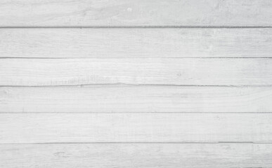 Sticker - White wood plank texture background. Vintage wooden board wall painted weathered decoration.