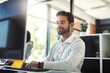 © Lyndon S/peopleimages.com - Be confident about your abilities. Cropped shot of a handsome businessman working on his computer.