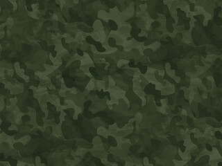 Wall Mural - Military camouflage pattern. Abstract green background. 