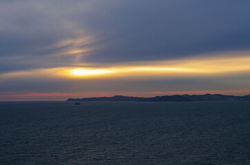 Canvas Print - sunset over the sea