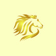 gold horse logo, perfect for, ornament, logo, icon, mascot, etc