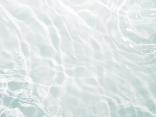 blurred ripple water texture on white background. shadow of water on sunlight. mockup for product, s