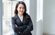 Young Asian businesswoman working at office