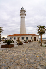 Poster - view of the Torrox lighthouse in Malaga Province of Andalusia