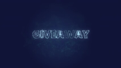 Aufkleber - Giveaway text. Plexus with text Giveaway. Plexus. 4K video
