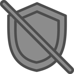 Poster - Shield Off Icon