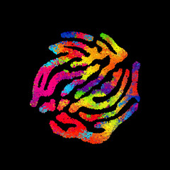 Poster - Bright abstract image in a modern style.