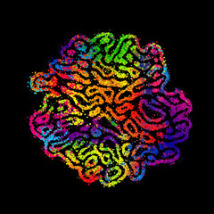 Poster - Bright abstract image in a modern style.
