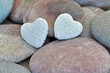 Herzen, Hintergrund, Steine, Liebe