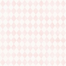 Watercolor Rhombus Seamless Pattern. Vintage Style. Soft Pink Color. Stock Illustration.
