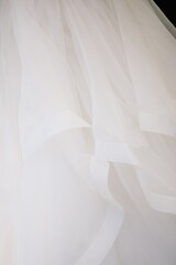 Wall Mural - Detail of the veil of a wedding dress