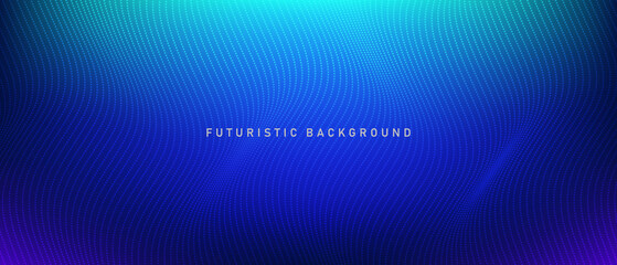 abstract technology particles mesh background. Futuristic concept. Vector long banner for social media posts,website. Eps10 vector