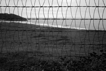 Abstract Fencing Along The Ocean