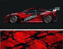 Custom Car Wrap, Vector Racing Graphics