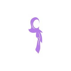 Hijab logo icon illustration design template