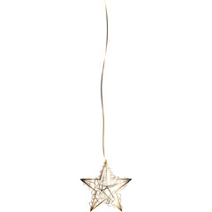 Wall Mural - Luxury christmas golden star hanging element.