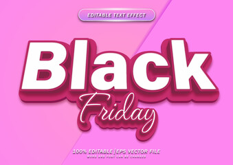 Poster - Black friday text style editable effect