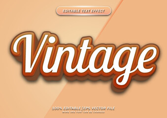 Poster - Vintage text style editable effect