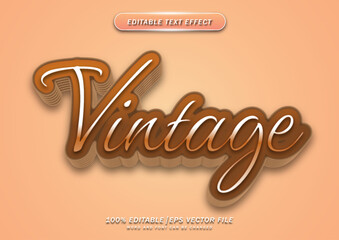 Poster - Vintage text style editable effect