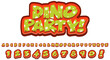 © GraphicsRF - Font design for english alphabets in dinosaur character