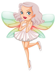 Canvas Print - Beauty fairy on a white background