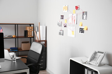 Sticker - Interior of modern office of FBI agents