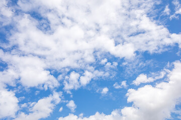 Wall Mural - blue sky and white clouds or cloudscape.