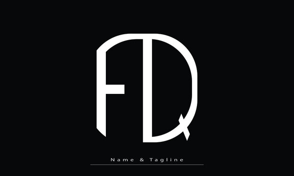 Alphabet letters Initials Monogram logo FQ , QF