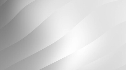 Poster - 4K video animation background with gray wavy shape.