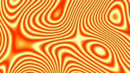 Canvas Print - Dizzy Orange Color Line Wave Background