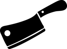 Meat Cleaver - Knife Icon Vector.eps