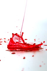 Sticker - Red water splash