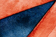 © Nadine Greeff - Bright orange and blue texture abstract background