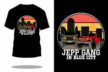 Jeep Gang Retro T Shirt Design