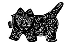 Traditional Paper Cut Tiger Art And Craft