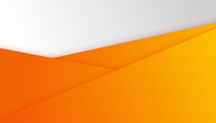Wall Mural - Modern clean style orange and white presentation design background