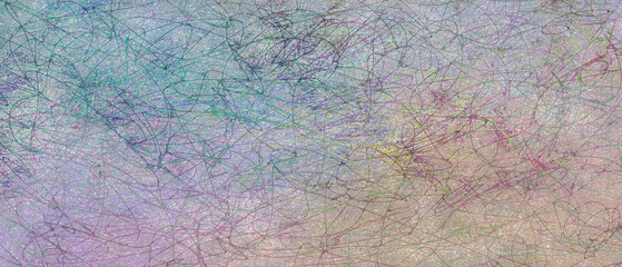 Poster -  Abstract painting with brushed concept