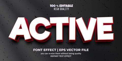 Wall Mural - Active editable text effect