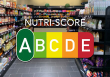 Nutrition Labeling Of Food, Nutri Score, Supermarket, Five-level Color And Letter Scale
