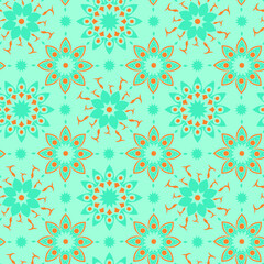 Wall Mural - mandala pattern flower