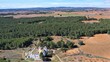 survol d'un domaine agricole dans la province viticole de Utiel-Requena près de Valencia en Espagne