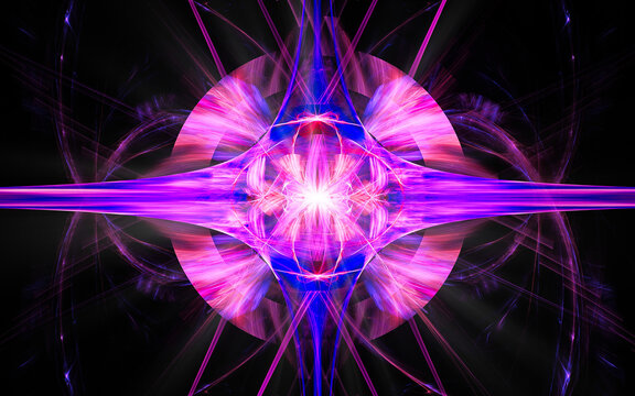 digital illustration abstract image generated fractal background image wallpaper pattern of various geometric shapes and lines of various colors for computer graphics or web design