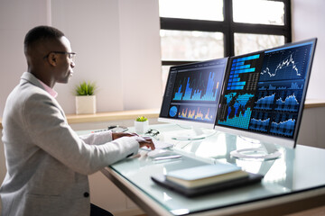 Poster - Analyst Women Looking At KPI Data
