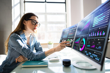 Poster - Financial Business Analytics Data Dashboard