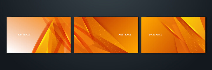 Orange and yellow background color composition in abstract. Abstract backgrounds with a combination of lines and circle dots can be used for your ad banners, sale banner template, presentation