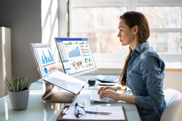 Poster - Financial Business Analytics Data Dashboard