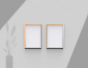 Poster - frame background using 3D rendering and geometry. Framed background mock-up for poster design or exhibition of artwork. 3d rendering illustration.