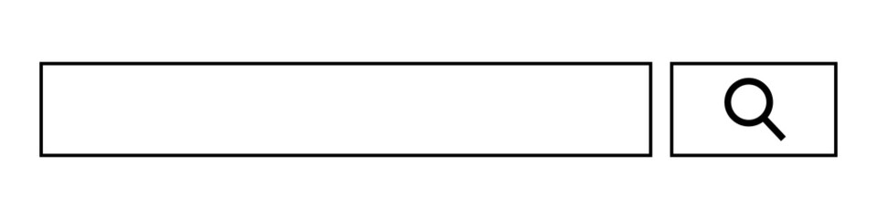 Aufkleber - Search box for Internet search. Vector.