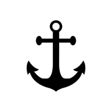 Graphic Flat Anchor Icon For Your Design And Website