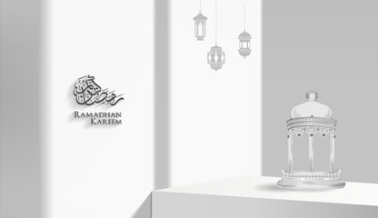 Hoş geldin Ramazan. Translate Welcome Ramadan. Ramadan kareem, ramadan drummer background design